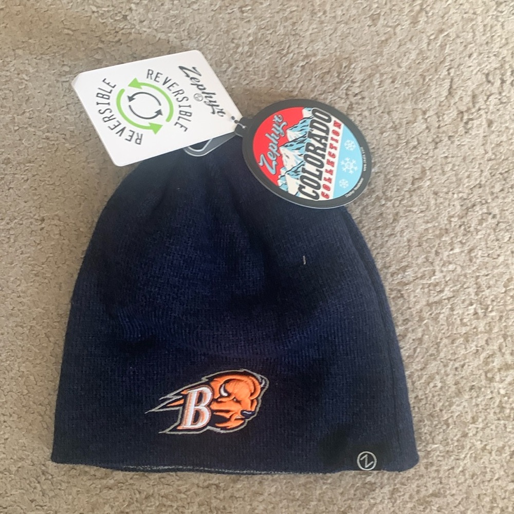 New and Unworn Reversible winter hat from Bucknell University Campus Store